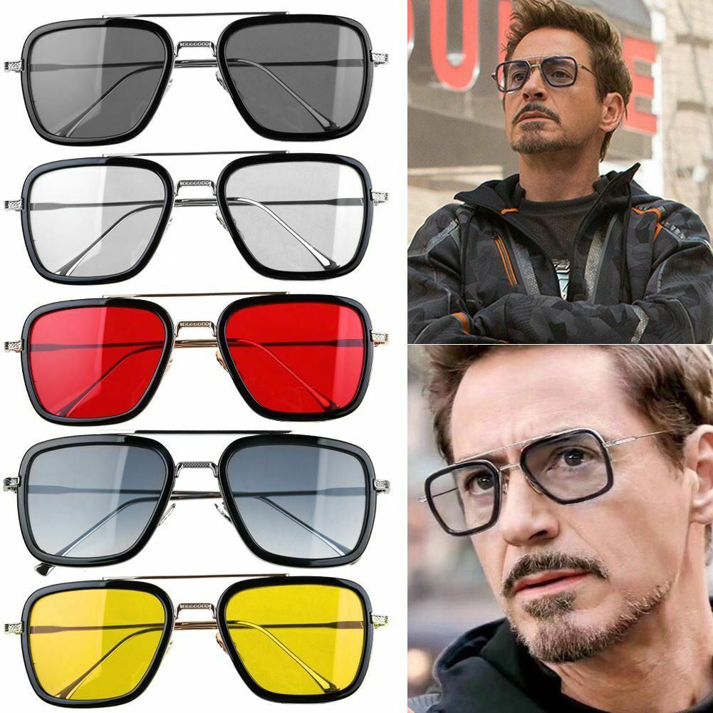 28 Colores Lentes De Iron Man Tony Stark A La Izquierda Spider Lejos De Casa Edith Gafas De Sol Hombres