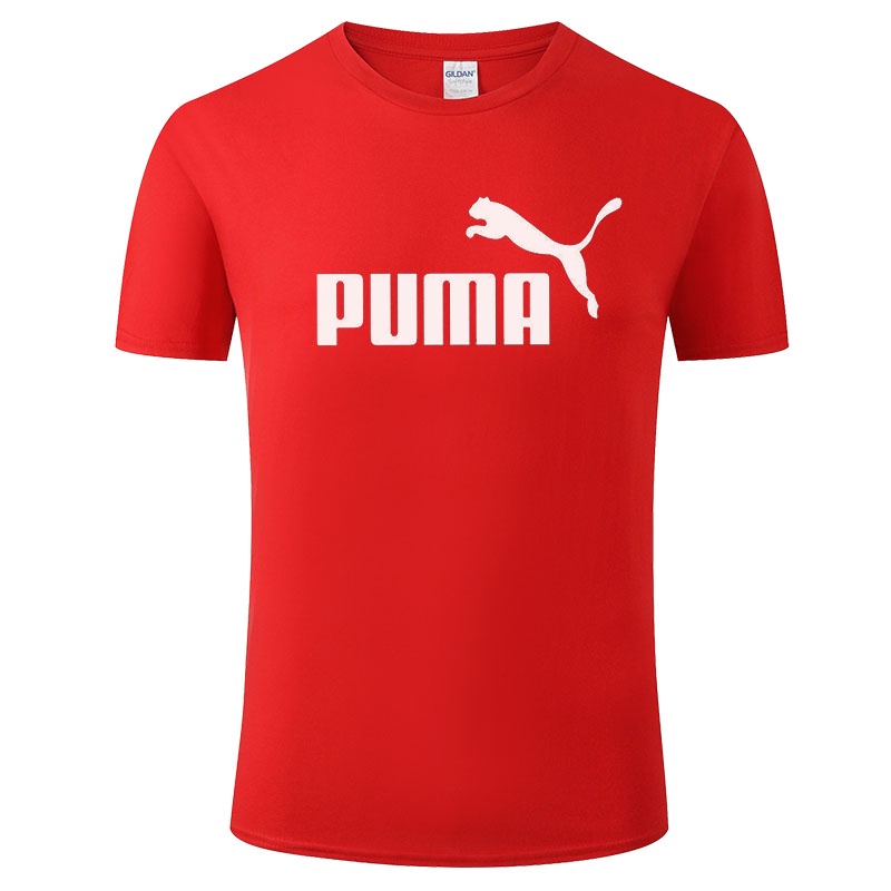 Hombres Mujeres Ropa Puma Camiseta Algodon Impresion Nuevo Verano Manga Corta Tops Tee Streetwear