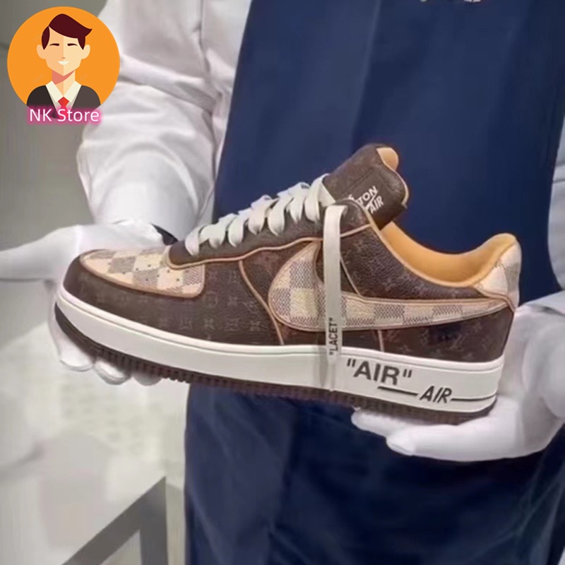 9.15 Nike Air Force LV Off White Louis Vuitton Three Match Set Casual  Deportes Tenis Zapatos Hombres Baloncesto Correr Pareja Mujeres 2022 Nuevo