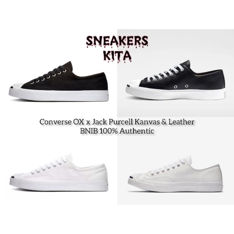 Harga converse jack purcell leather sales black