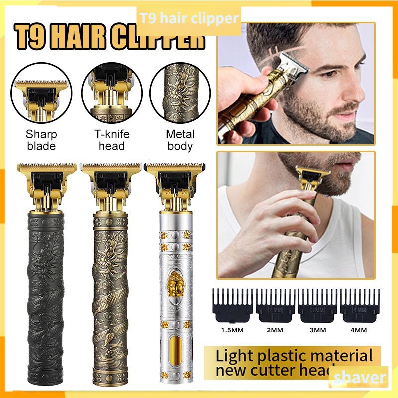 Cortadora De Pelo Eléctrica T9 USB Para Hombres, Máquina Para Cortar  Cabello, Afeitadora Recargable Para Hombre, Recortadora De Barbero,  Recortadora De Barba Profesional De 4,62 €