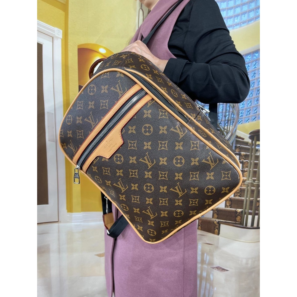 louis vuitton Lv Mochila De Alta Calidad Para Hombres Y Mujeres Estudiante  Al Aire Libre casual Rejilla Compras Bolsas De Viaje 66113