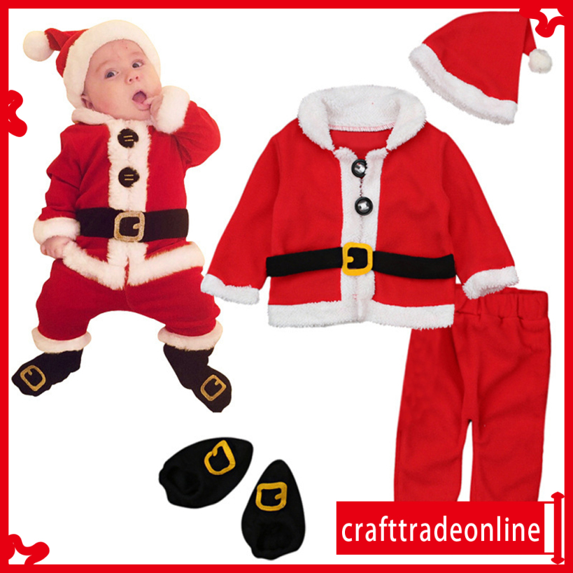 Conjunto de disfraces de Santa para bebé, navidad, Shopee México