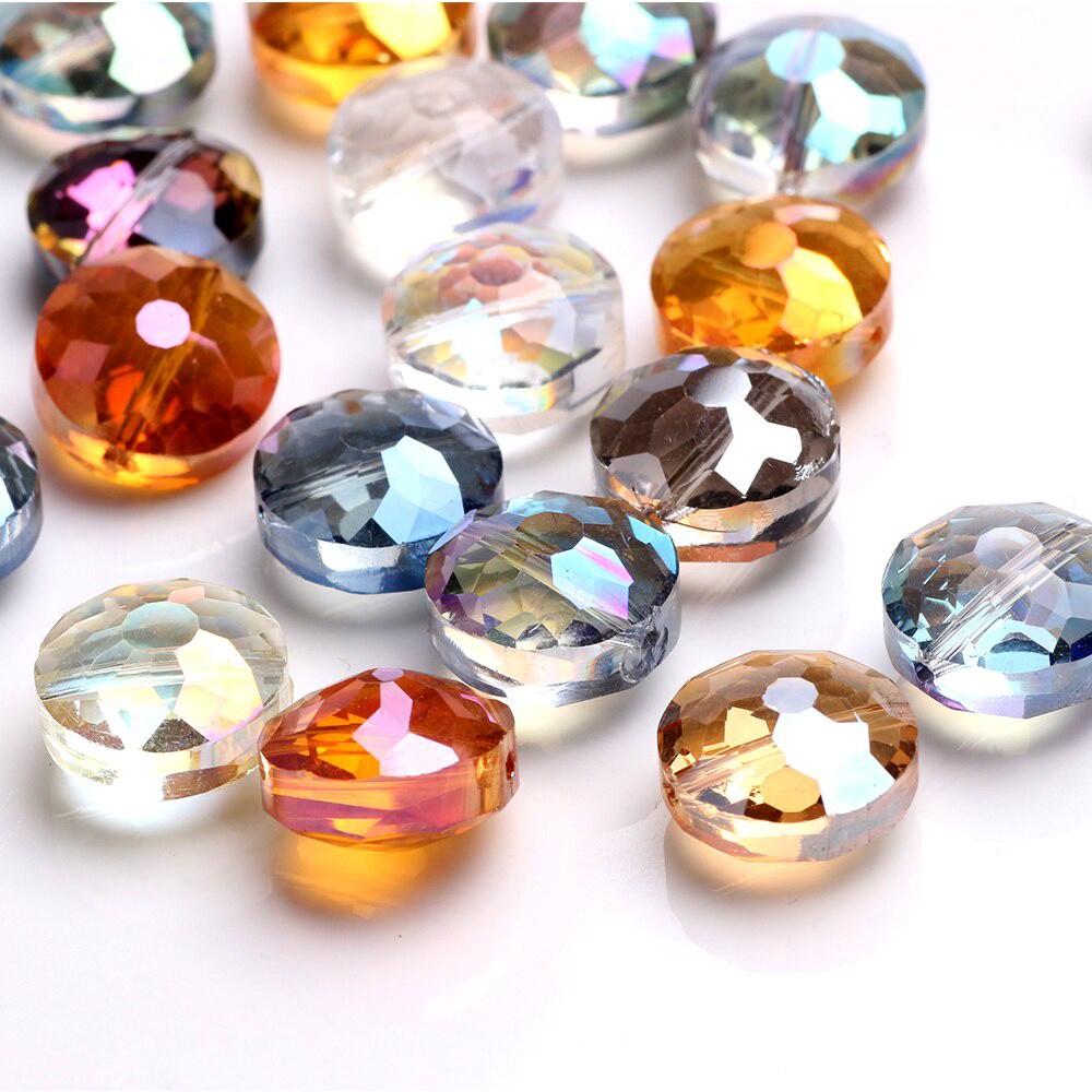 670 cuentas de vidrio para hacer joyas, 24 colores, cuentas de piedras  preciosas de cristal, para hacer pulseras, cuentas redondas para  manualidades