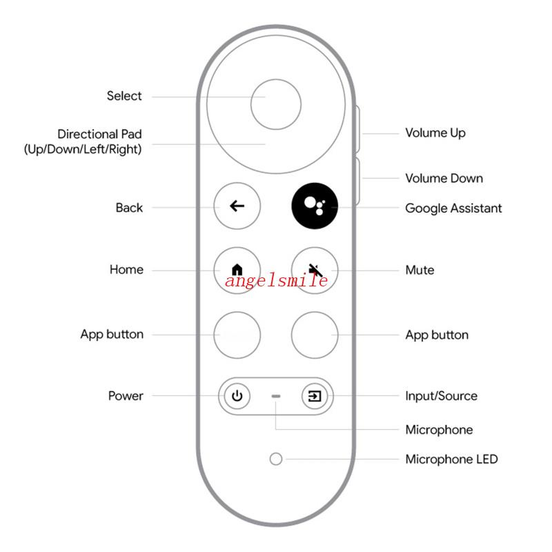 Control Para Google Chromecast Tv Mando Remoto De Reemplazo