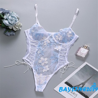 Ropa Interior Sin Entrepierna Para Mujeres Sujetador Transparente De Encaje  Disfraces Eróticos Femeninos Body De Peluche Profundo V Lencería Sexy