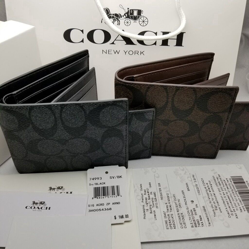 cartera corta plegable para hombre 2 en 1 Los Hombres De La