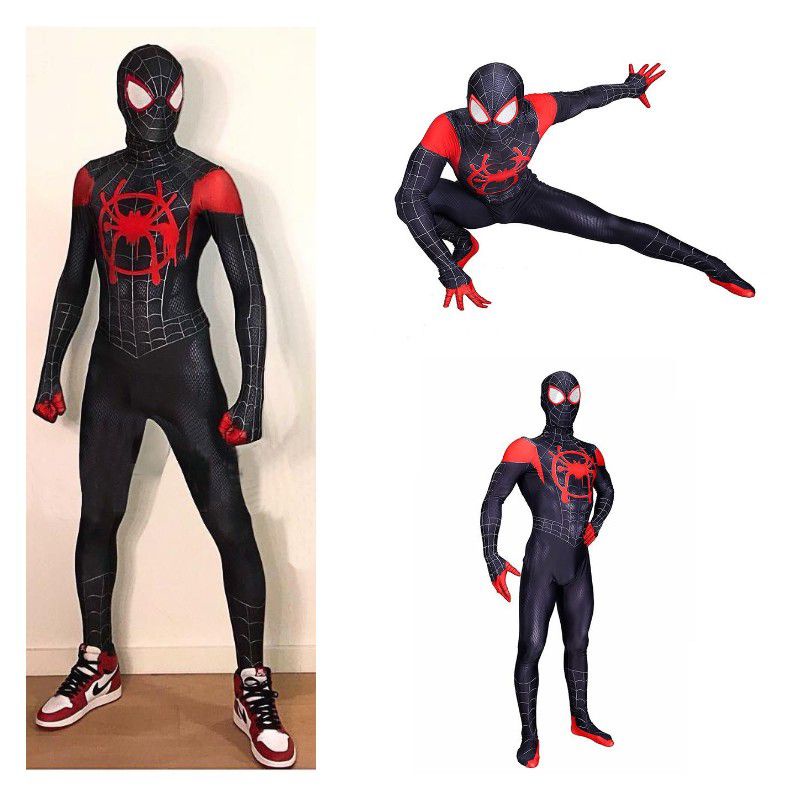 Miles Morales Spider-Verse Niños Adulto Lycra Spandex Superhéroe