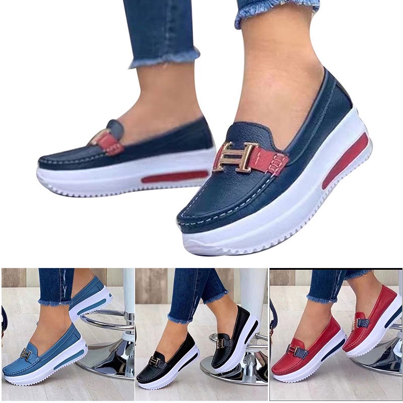 Zapatos Para Caminar Mocasines casuales para mujer, zapatillas