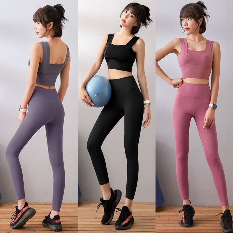 las mujeres Gym Yoga conjunto Fitness deportes trajes ropa de