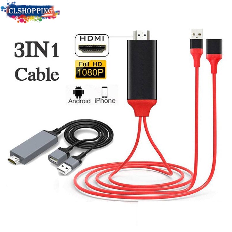 Cable Hdmi Dehuka Compatible Dispositivos Celular iPhone Video Full Hd 4k  Transmitir Audio Video Nitido Para