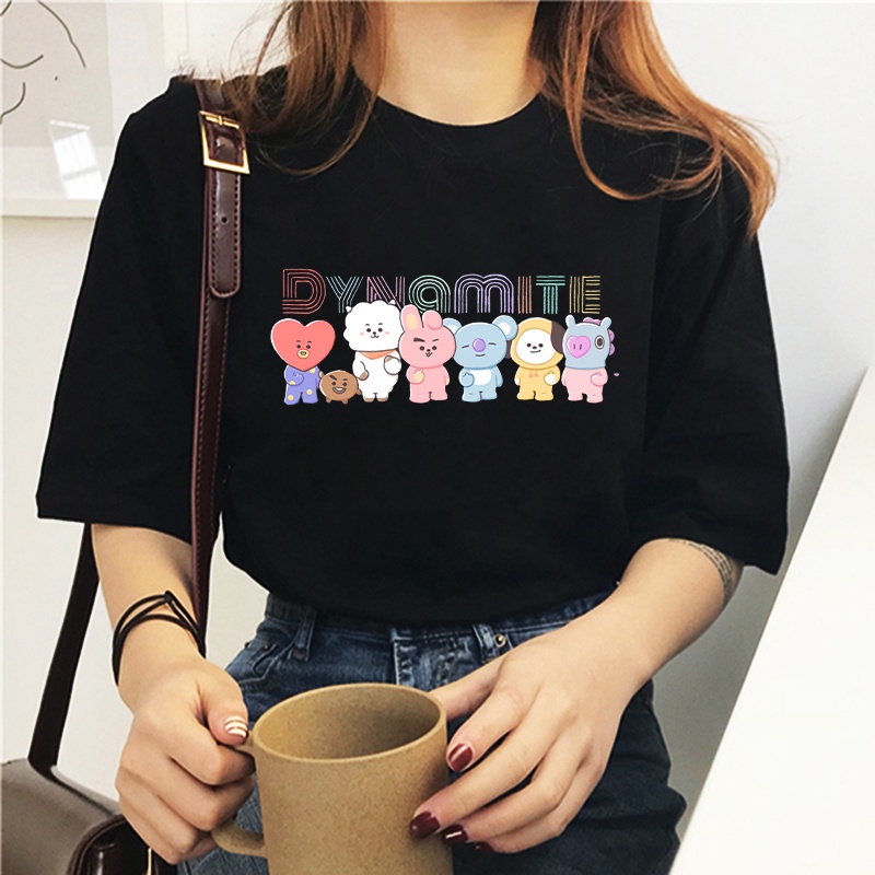 Playera Bts Ropa Bt21 Kpop Crop Top Mujer Niña Cosplay - $ 352