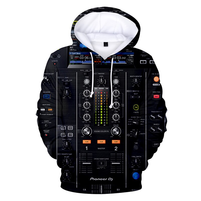 Hombre dise o Pioneer Dj sudadera con capucha para hombre sudadera