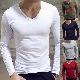 Camiseta de manga corta con cuello en V para hombre, camiseta ajustada con  tiras deportivas (color : cuello redondo, blanco, talla: XL)