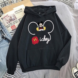 Disney Mickey Mouse Ropa De Mujer Sudaderas Con Capucha Para 2021 Oversize  Print Plus Fleece Crop Top Algodón