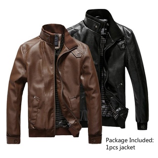  Chaquetas de piel para hombre para motocicleta