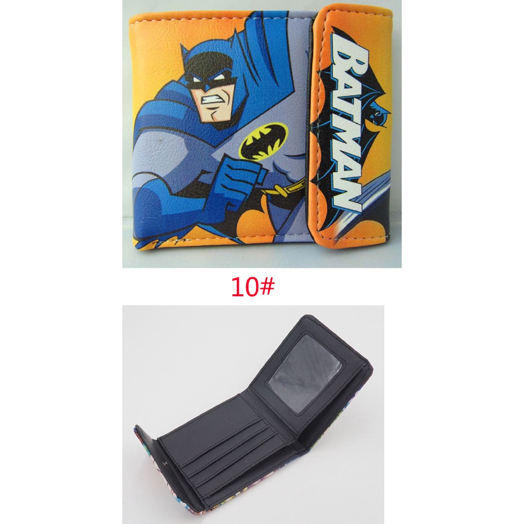 Moves Batman PU Cuero Cartera Deadpool Hombres Monedero El