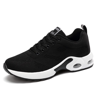 DK zapatos deportivos para mujer/tenis blancos/tenis de malla transpirables  planos/zapatos casuales para correr