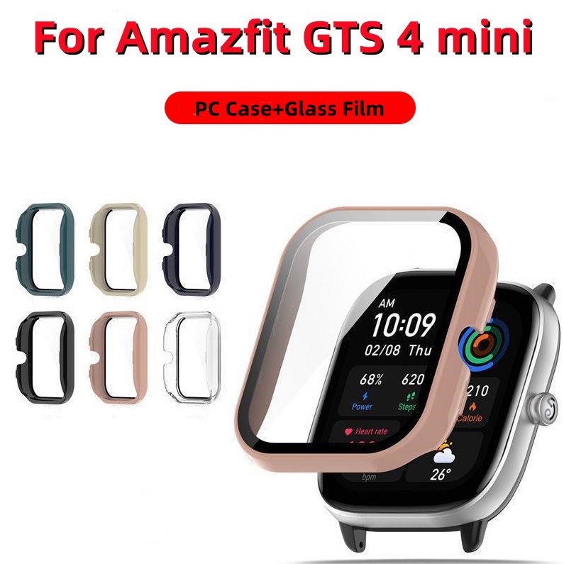 Funda de vidrio templado para reloj inteligente, Protector de pantalla para  Huami Amazfit GTS4 Mini PC