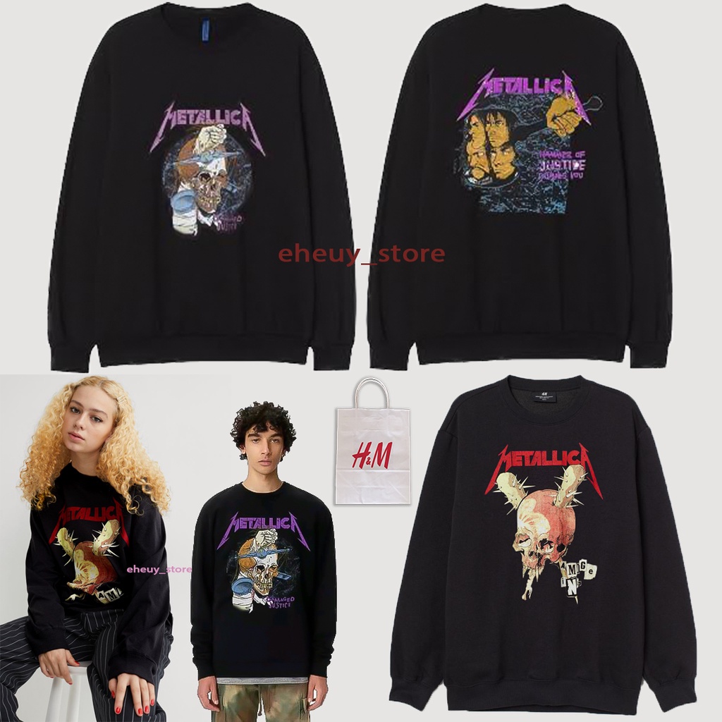 Metallica cheap sweatshirt h&m