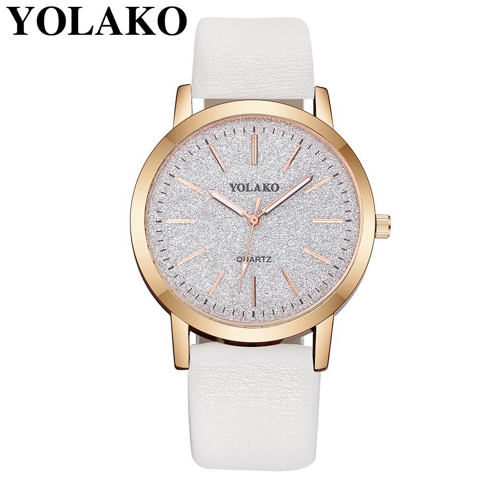 YOLAKO Starry Sky Motif Reloj Romantico De Cuero De Las Mujeres Shopee Mexico