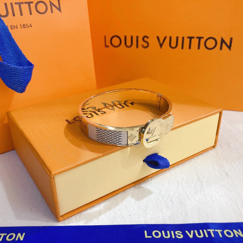 LV Louis Vuitton Brazalete Pulsera Delicada Joyería Regalo De Lujo Hombre  Mujer OYY5