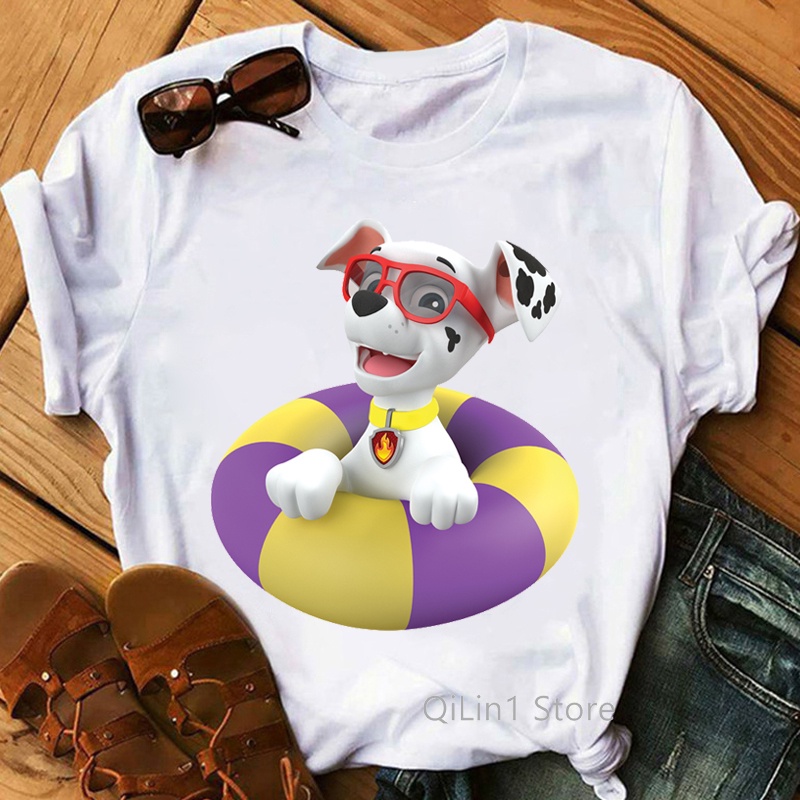 PAW Patrol 2022 Camiseta De Las Mujeres De La Moda De Dibujos Animados Patrulla Canina Skye Impresion Femal Tees Casual Harajuku O Cuello De Manga Corta Verano Femme Shopee Mexico