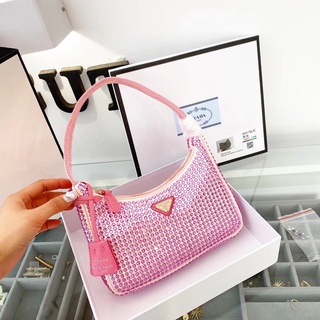 Prada Mujer 20222022 Bolso De Diamantes De Imitación | Shopee México