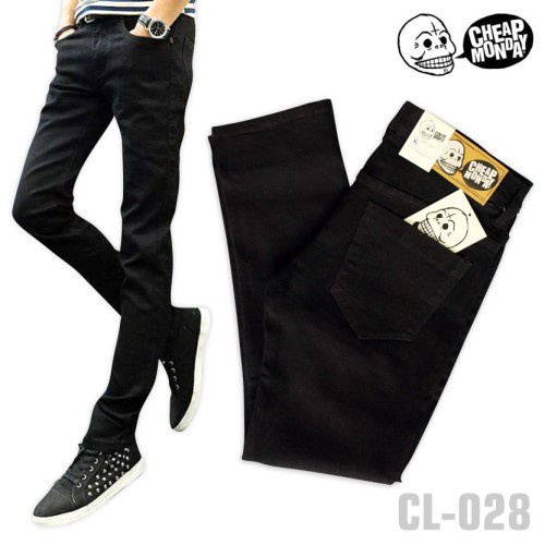 CHEAP MONDAY Pantalones flacos para hombre barato lunes negro gris ultimo PREMIUM Shopee Mexico