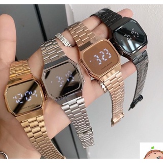 Relojes de pulsera para mujer, reloj electrónico multifuncional para niños,  diseño minimalista con pantalla LED de hora, reloj despertador, pantalla