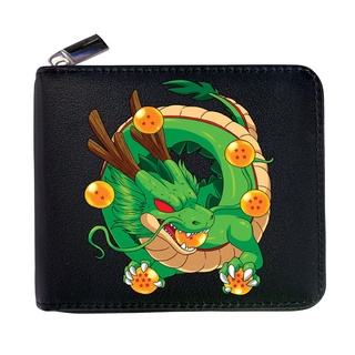 Dragon Ball Z familia moda nuevo estudiante Mini corto cartera niño niña de  dibujos animados negro monedero