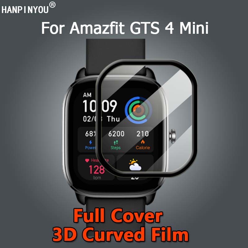 Para Amazfit GTS 4 Mini Reloj Inteligente Ultra Transparente 3D Curvo Suave  PMMA Película Protector De Pantalla-No Vidrio Templado
