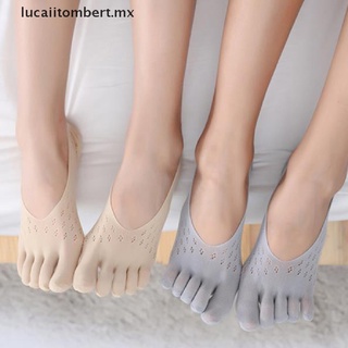 Comprar Calcetines de mujer Elasticidad Malla de algodón Medias plantillas  Cuidado de los pies Calcetines separadores de dedos Calcetines de cinco  dedos