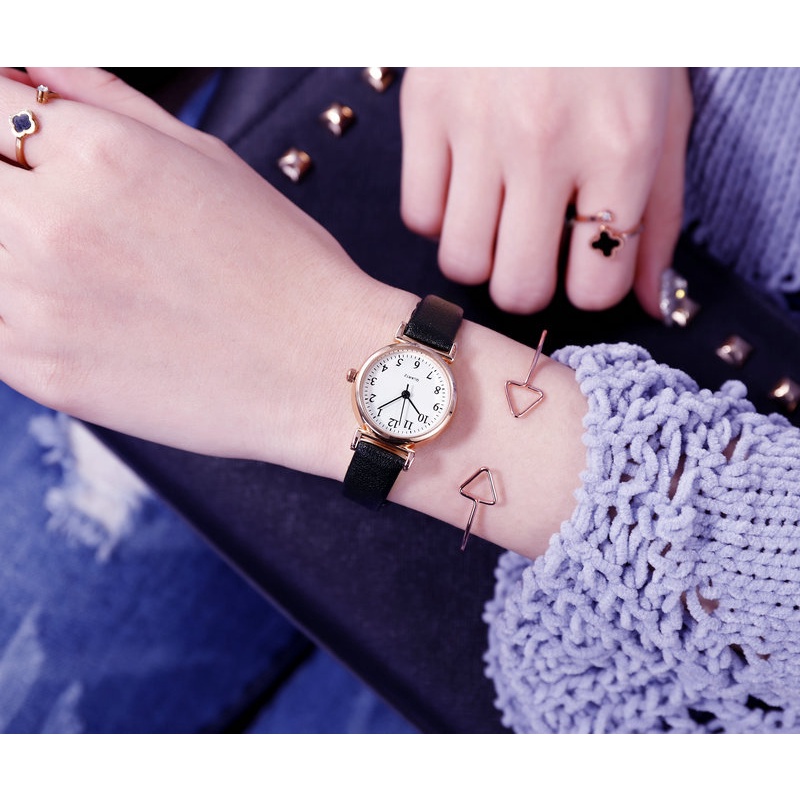 Reloj Simple De Las Mujeres Pequeños Relojes Redondos | Shopee México
