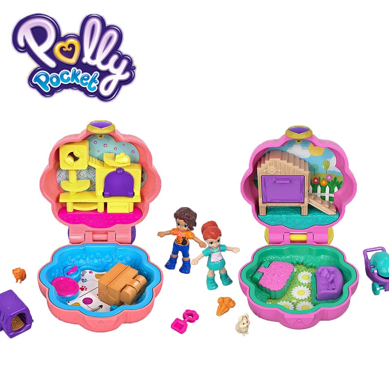 Polly Pocket Series Hidden Mini World Scene Girl Casa De Munecas Con Stick Toys Grande