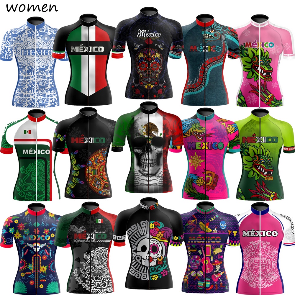 Mexico Jersey De Ciclismo De Las Mujeres De La Bicicleta De Montana De Carretera MTB Top Femenino Camisa De Manga Corta Shopee Mexico