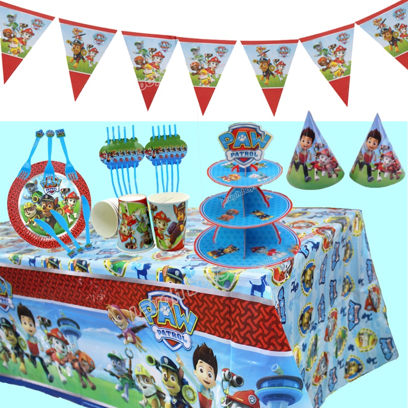 Patrulla Canina Cumpleaños Platos Desechables Paw Patrol Pack De