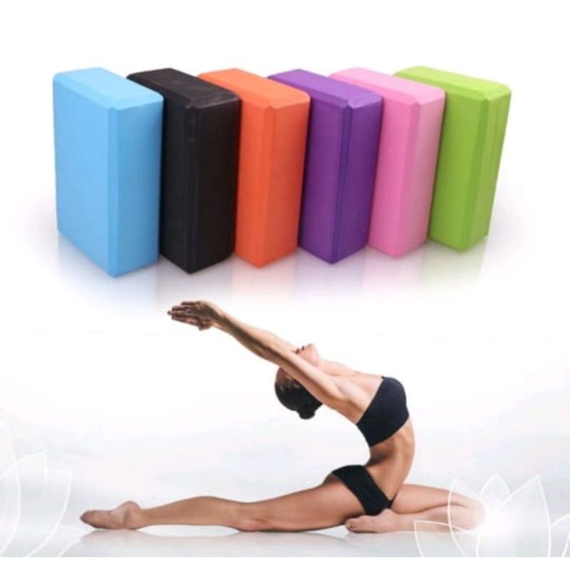 1pc Bloque Yoga Suave Antideslizante Ladrillo Fitness Ligero