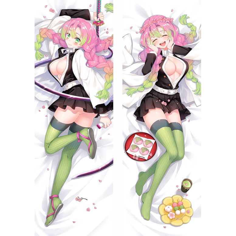 60x180cm Anime Chica Almohada Demon Slayer Sexy Cuerpo Dakimakura Kamado Kawaii Funda De Almohadas Waifu