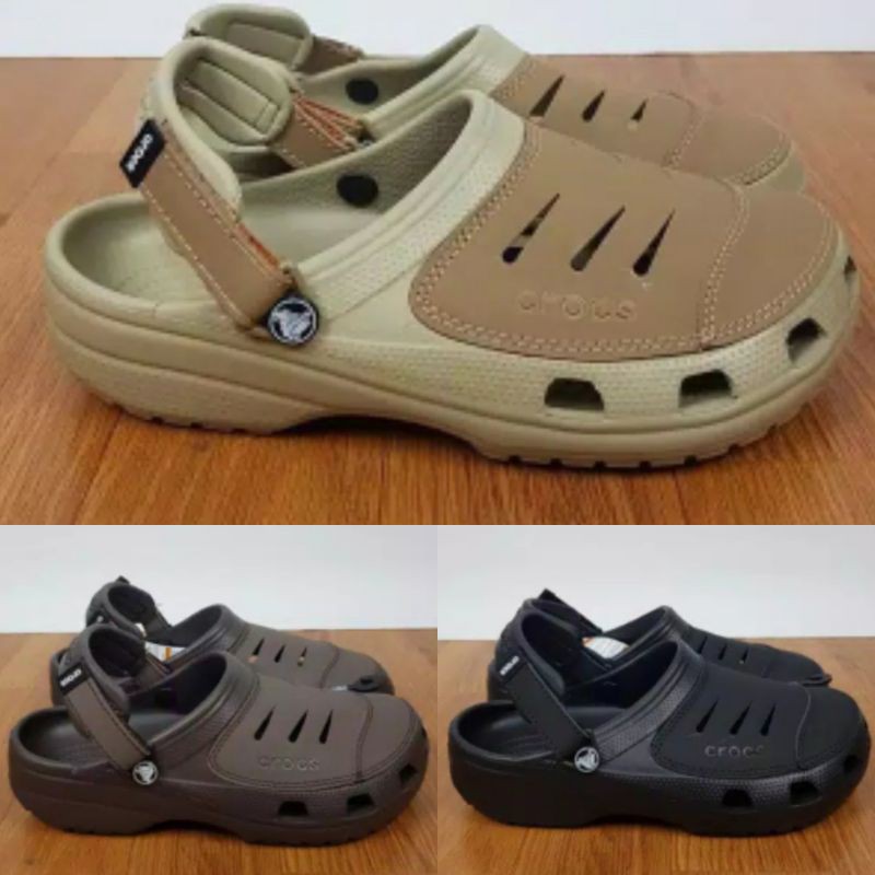 Crocs Yukon sandalias de cuero hombre sandalias zueco / Yukon / sandalias de goma | Shopee México