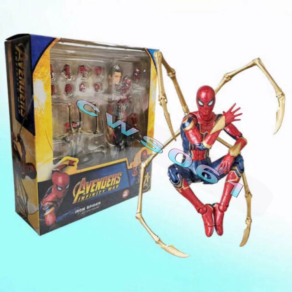 Mafex No . 081 Figurine Marvel Vengadores Infinity War Iron Spider-Man 6 