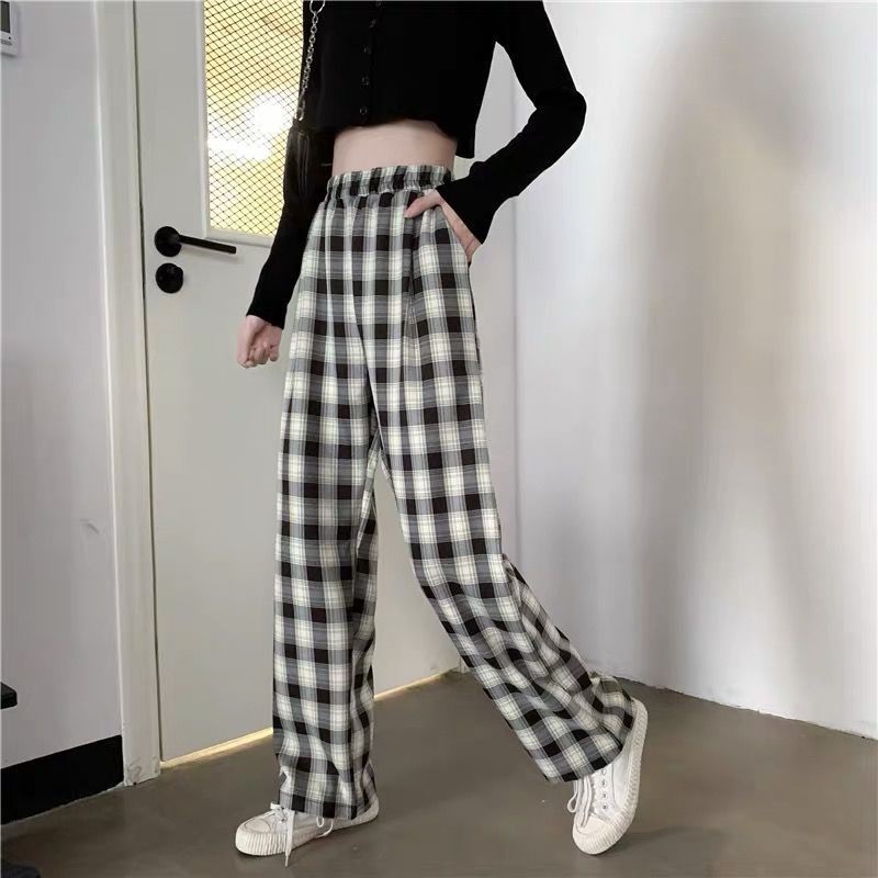 Lino Mango Outlet Pantalon Recto Mango Pantalones Cuadros Mujer S