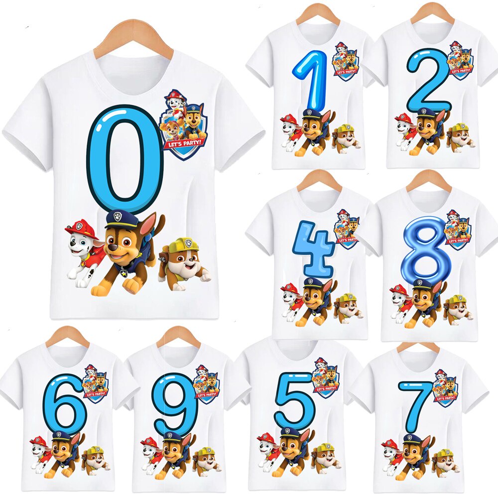 Camisas para niños de paw patrol hot sale