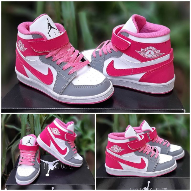 Zapatos de niña | Jordan 1st High Retro Peach zapatos niñas | Shopee México