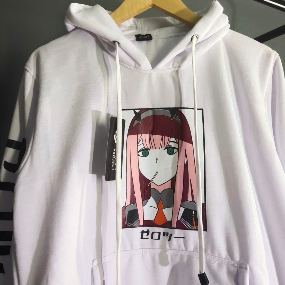 Suéter con capucha de ANIME en el FRANXX ZERO TWO/Chamarra ANIME