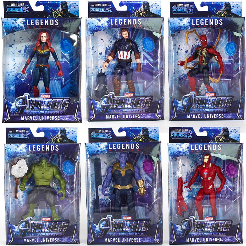 Disponible Marvel The Avengers Figurines Luz LED Thanos Pantera Negra Spider Man Thor Juguete Mu ecas De PVC Ni os