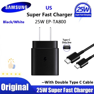 Original Cargador súper rápido, cargador rápido USB C de 25 W y cable de  carga rápida USB C a C para Samsung Galaxy Z Flip 5G 
