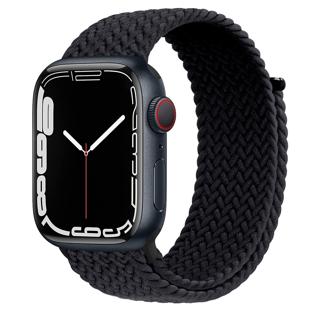 Pulsera Elastica De nylon Trenzada Correa De Velcro solo Para apple watch band 45mm 44mm 41mm 38mm 42mm 40mm serie 7 8 6 se 5 4 3 Ultra smartwatch Shopee Mexico