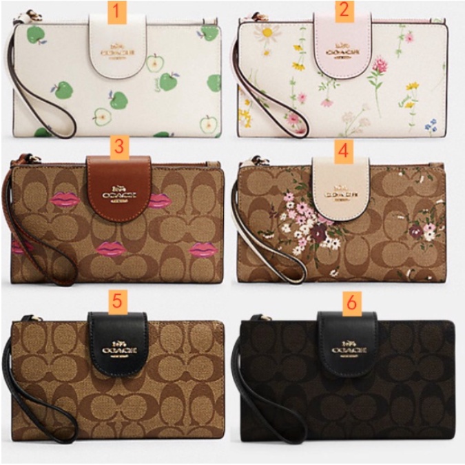 Coach Bifold Cartera Larga Para Tel fono 7 1 4