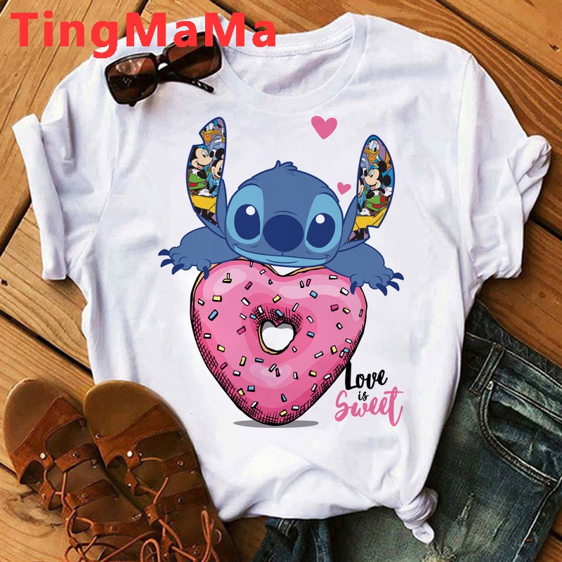 Disney De Dibujos Animados Lilo Stitch Ropa De Las Mujeres harajuku ...